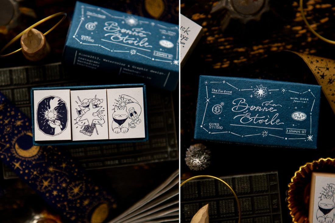 OURS "The Gift" Lucky Star Series Rubber Stamp
