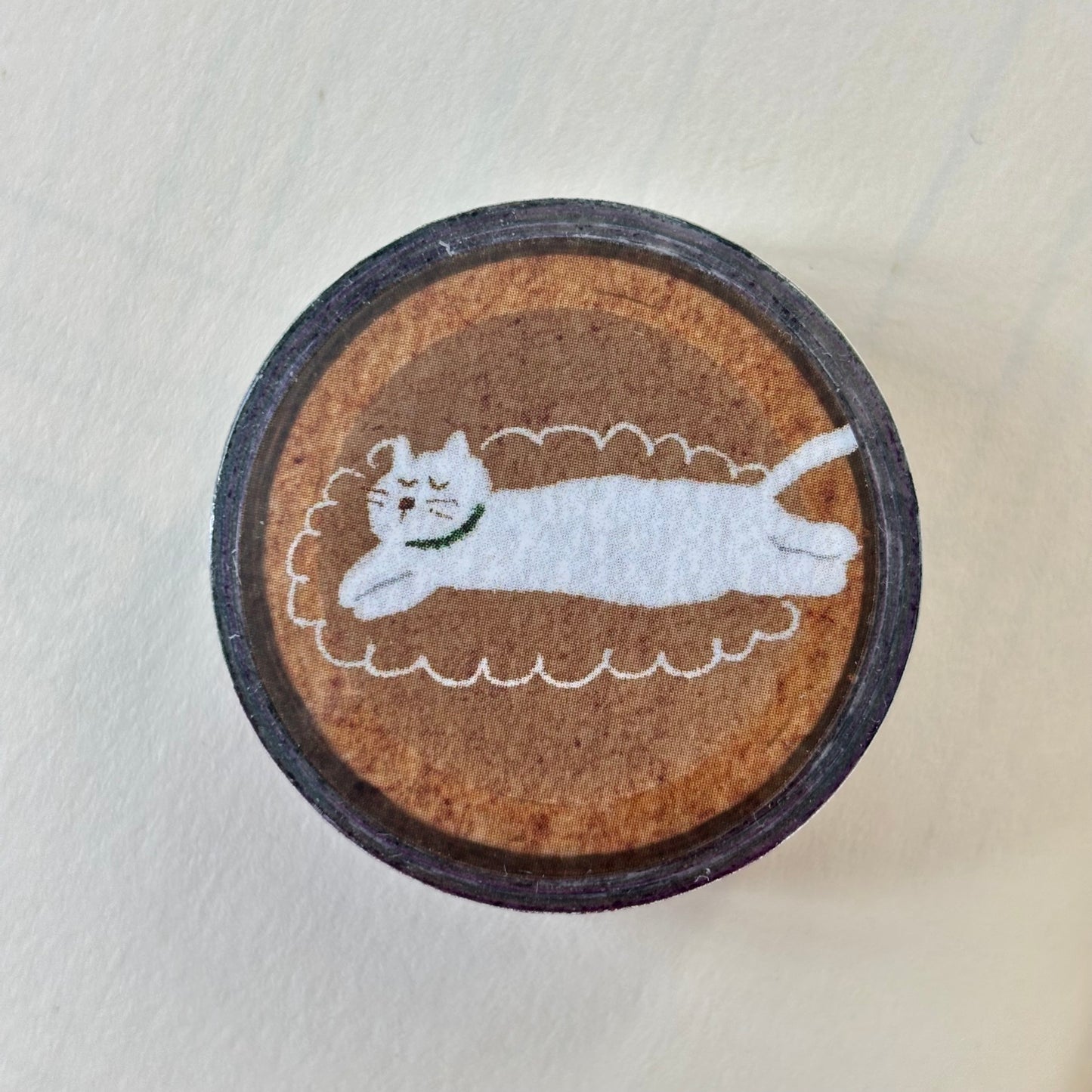 Pion Slim Washi Tape, Cat on the Rug, 2 designs