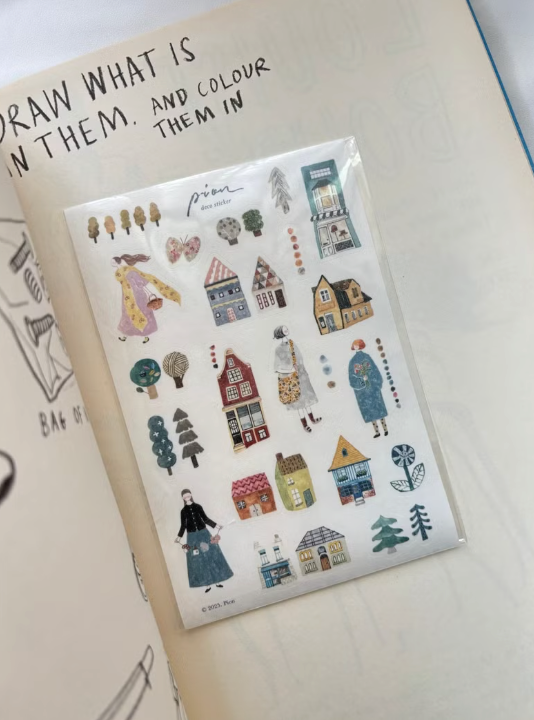 Pion Kiss-cut Washi Sticker - Take A Walk