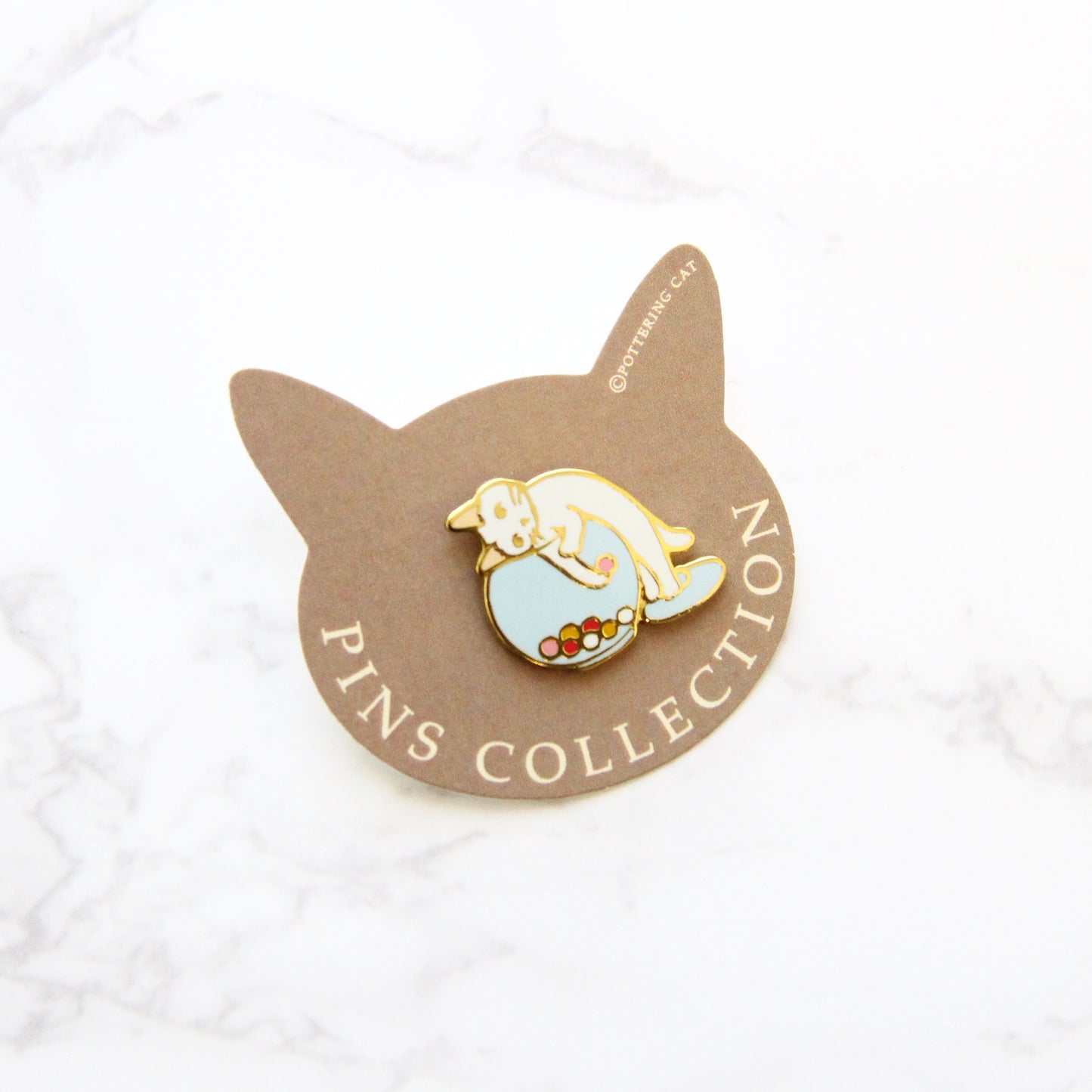 Pottering Cat Enamel Pin - Candy Jar