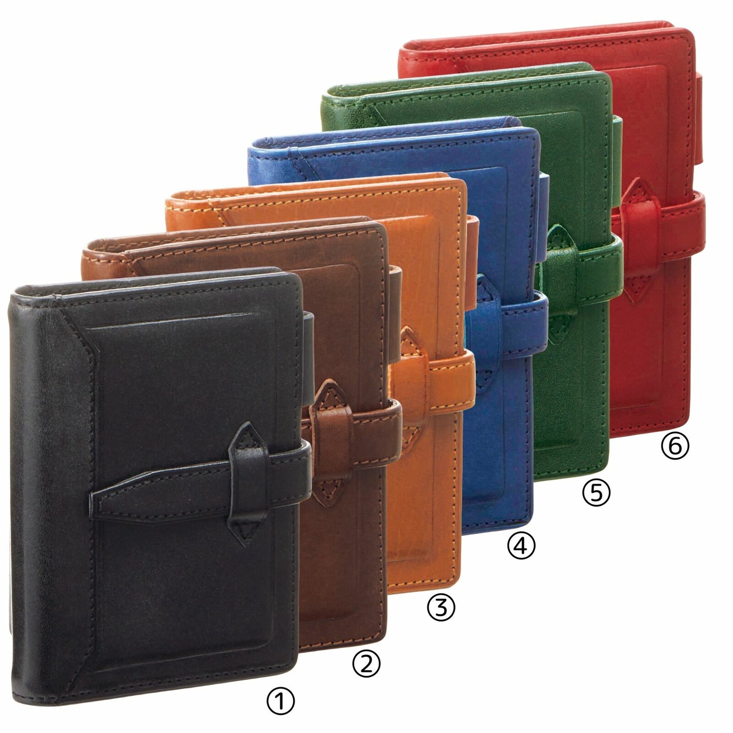 Raymay Davinci Roroma Classic Organizer - Mini5 Size - Dark Brown/Blue