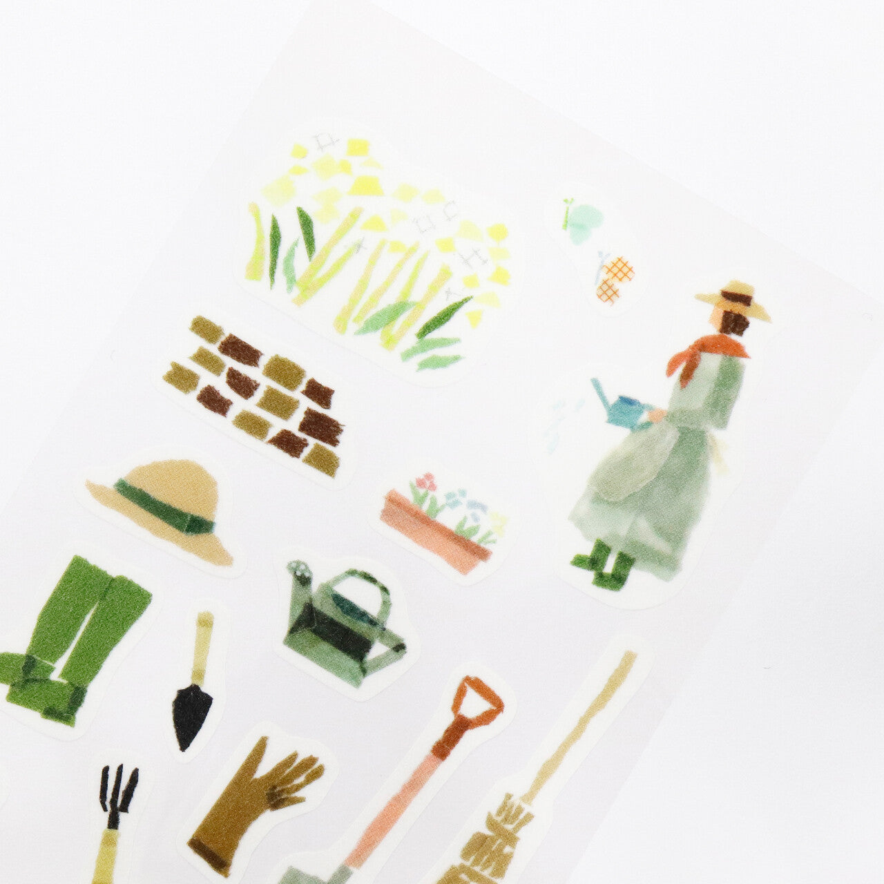 Saien x Miki Tamura Washi Art Sticker Sheet - Garden Time