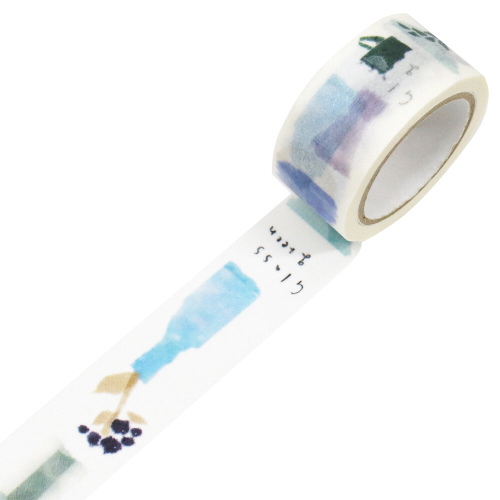 Miki Tamura x Saien Washi Art Washi Tape - Glass Green