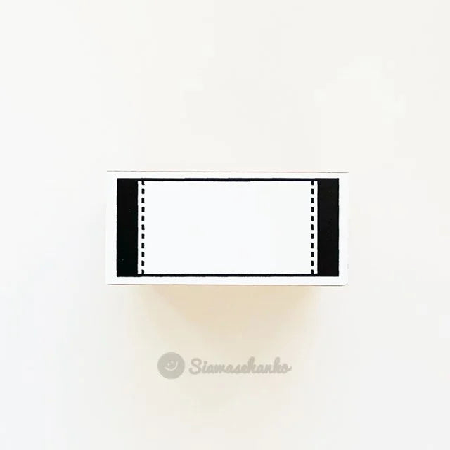 siawasehanko SUNKODO Dotted Frame Rubber Stamp