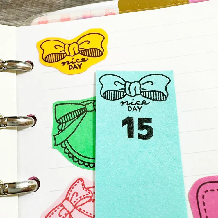 siawasehanko SUNKODO Nice Day Ribbon Rubber Stamp