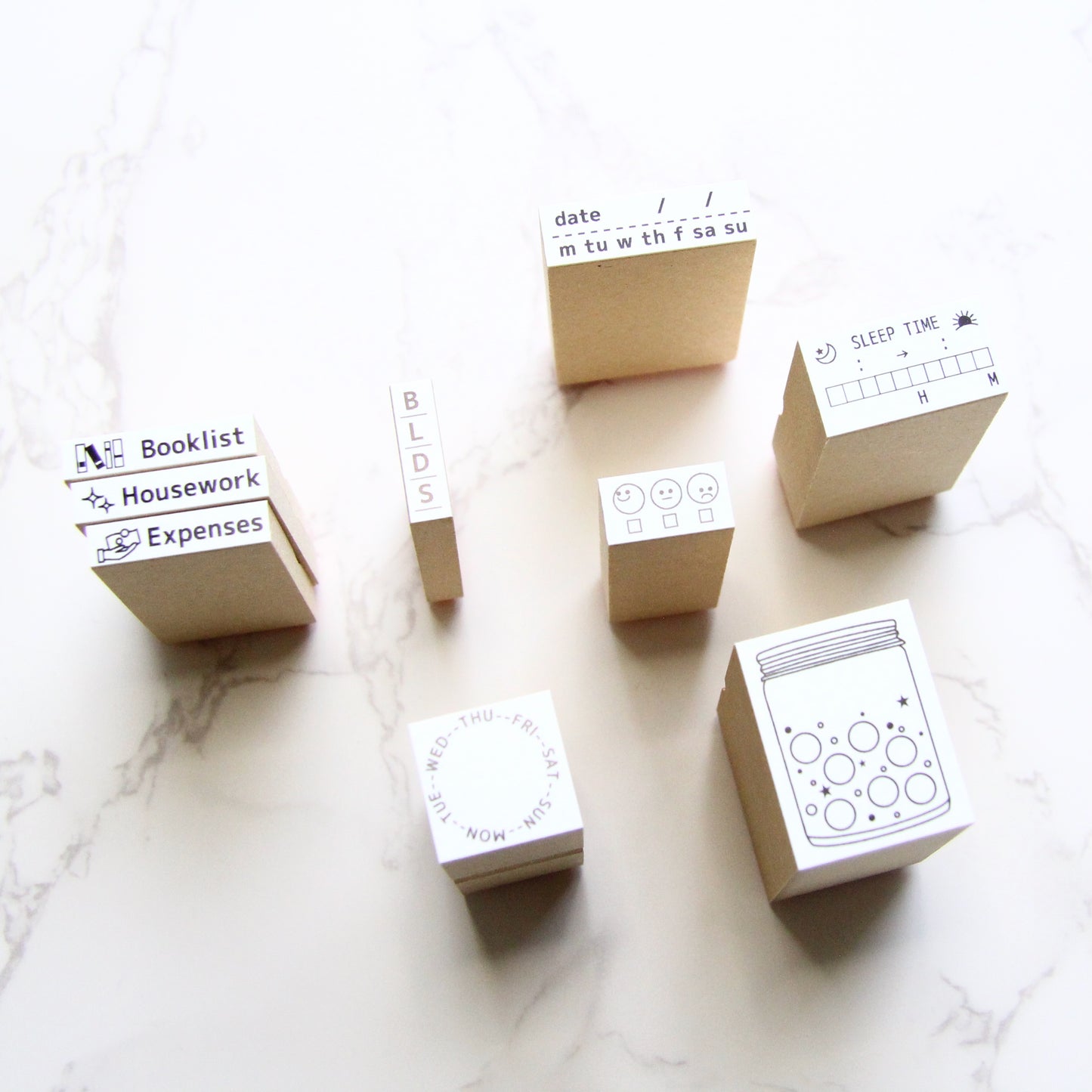 siawasehanko SUNKODO Week Circle Rubber Stamp