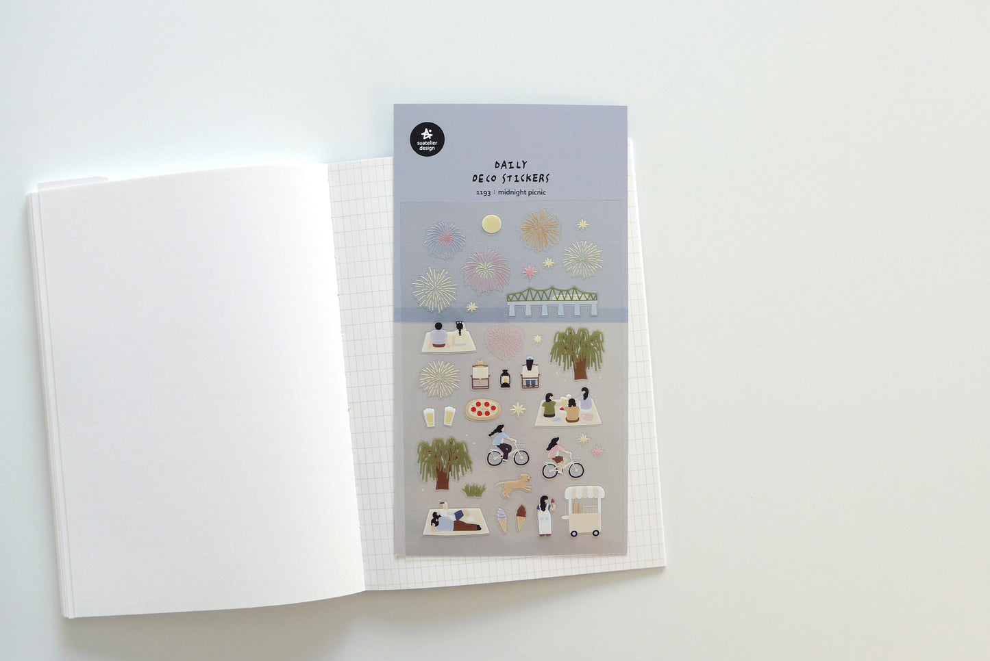 Suatelier Sticker Sheet No.1193, midnight picnic