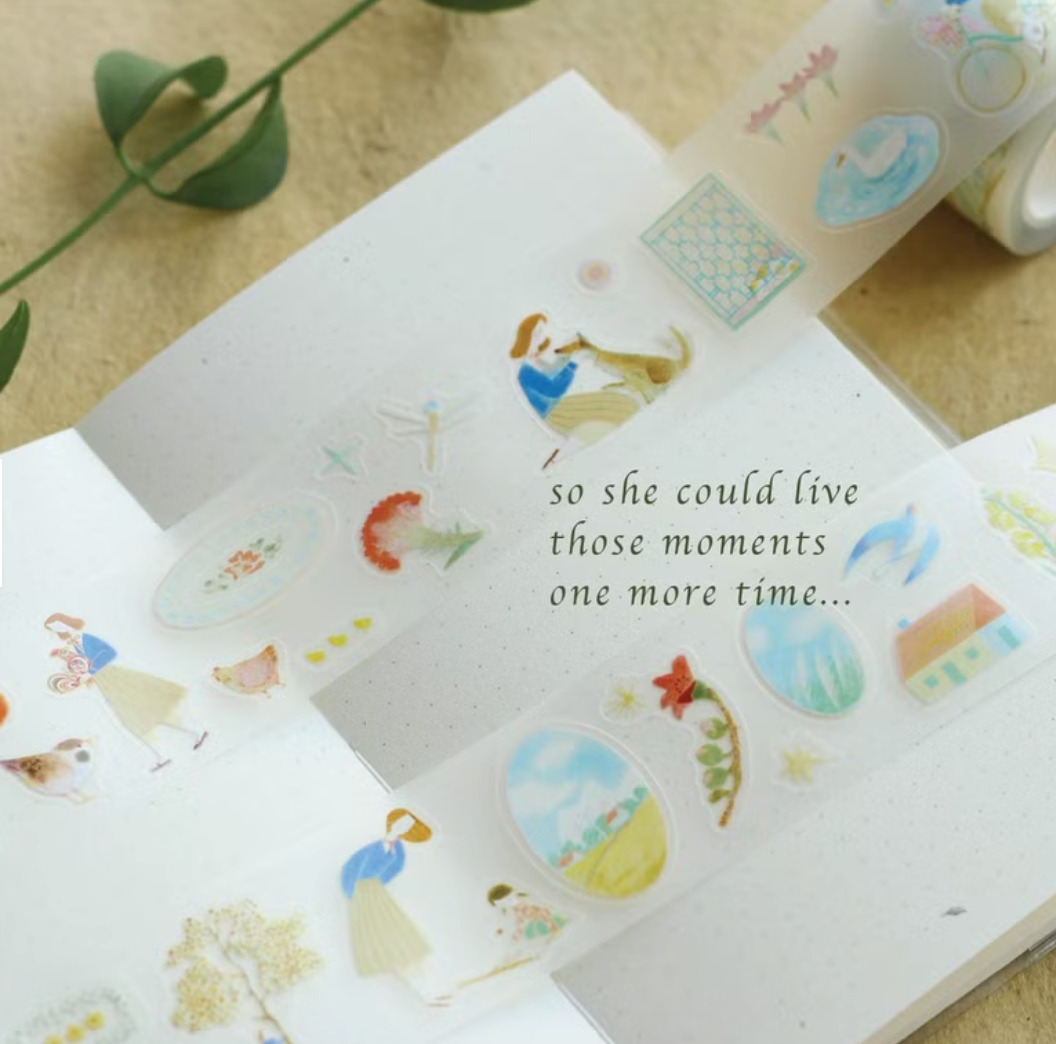 Teayou Kiss-cut PET Tape - Amelie's Day Trip