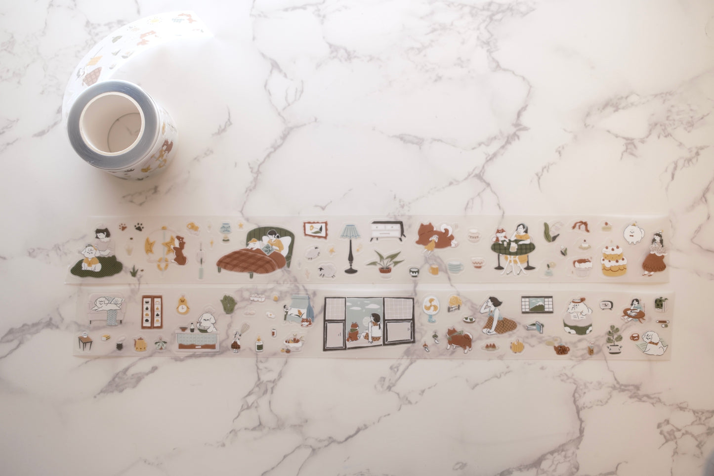 Teayou Kiss-cut PET Tape - Uchi no Wanchan ("My Home Dogs")