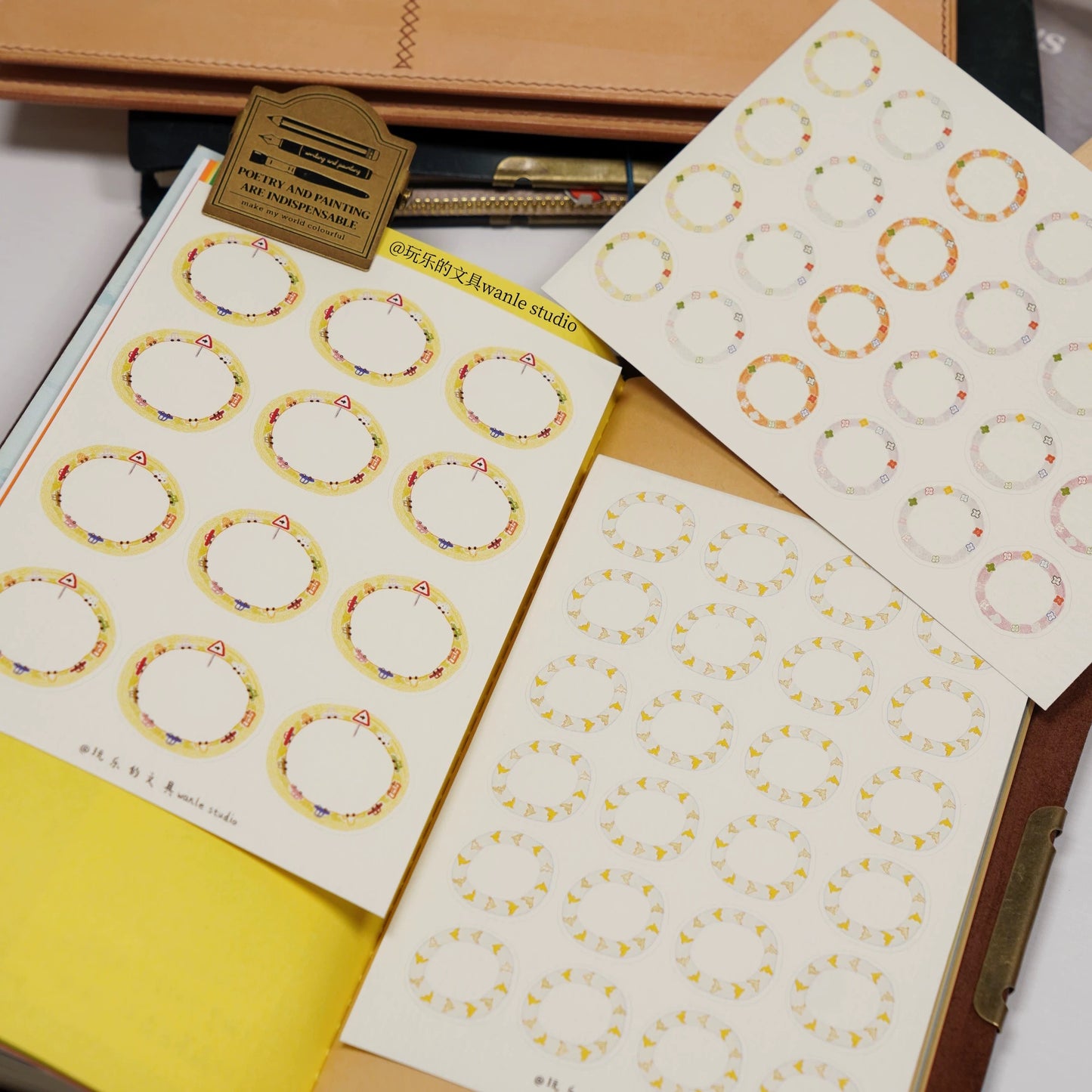 Wongyuanle Vol.11 Die-cut Sticker Set - 4 designs