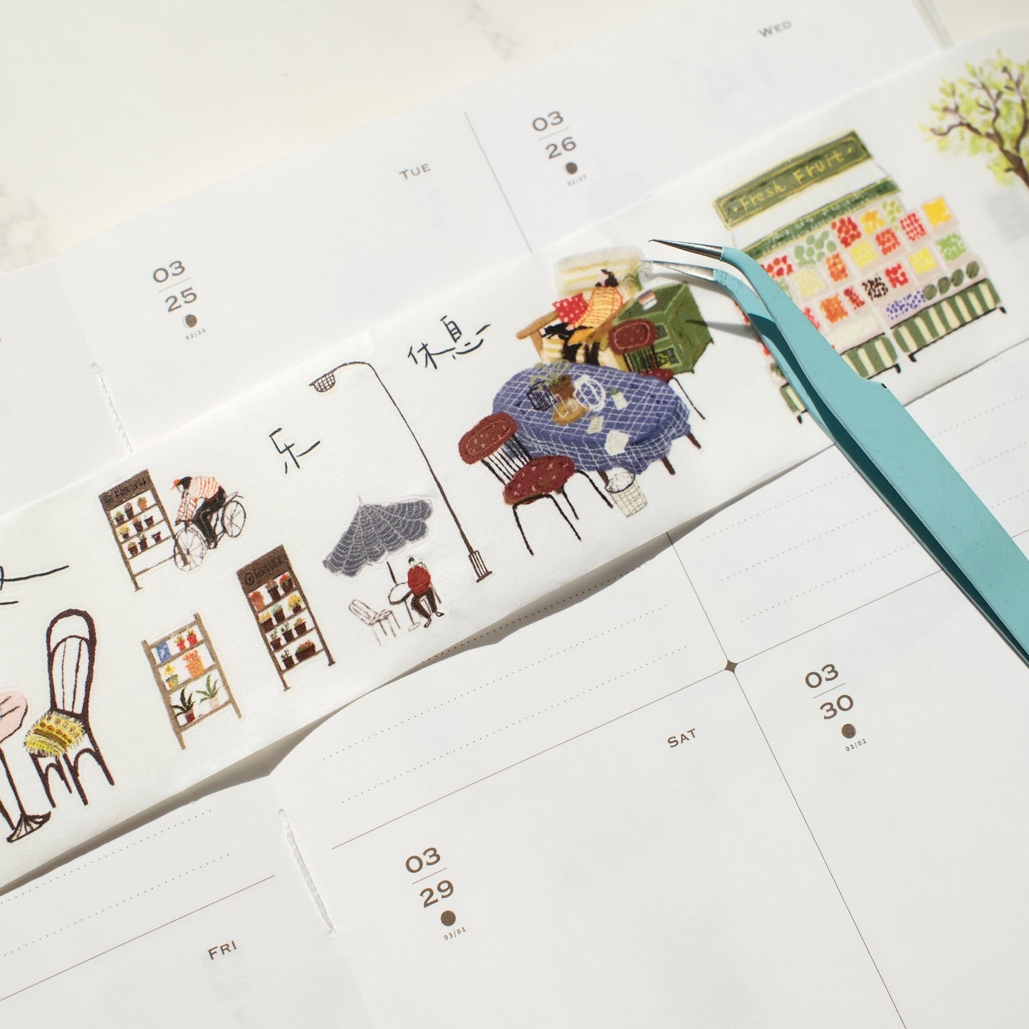 Wongyuanle My Daily Life Kiss-cut Washi Tape