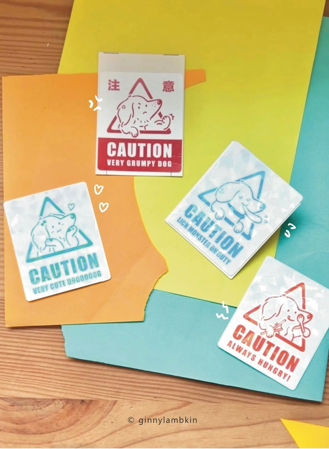 Ginny Lambkin Waterproof Sticker Set