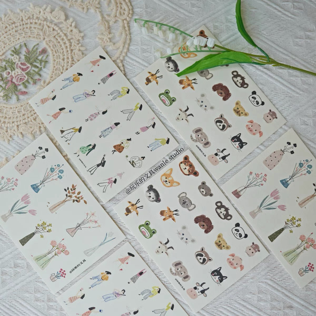 Wongyuanle Die-cut Sticker Set - Vol.5 Cute Collection - 3 designs – Pinky  Elephant