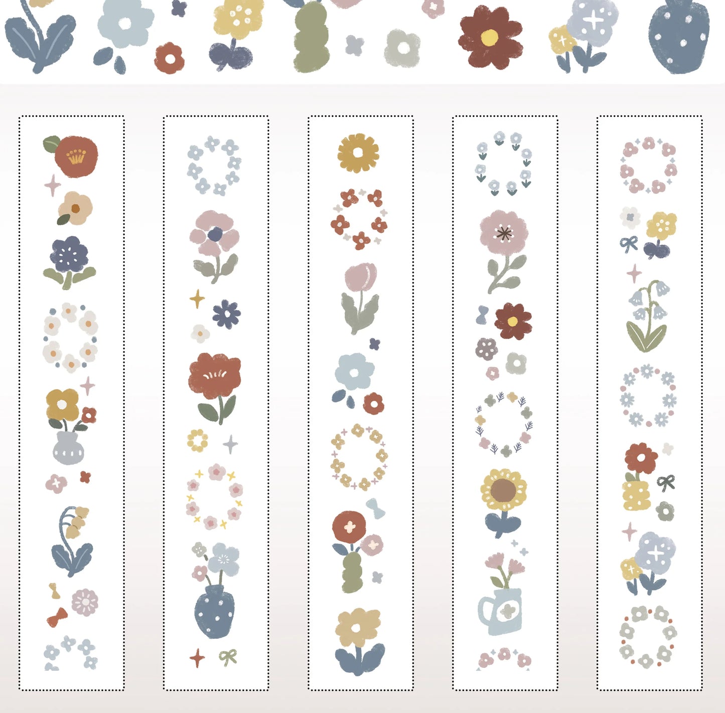 Yier Studio Retro Small Flowers Washi/PET Tape