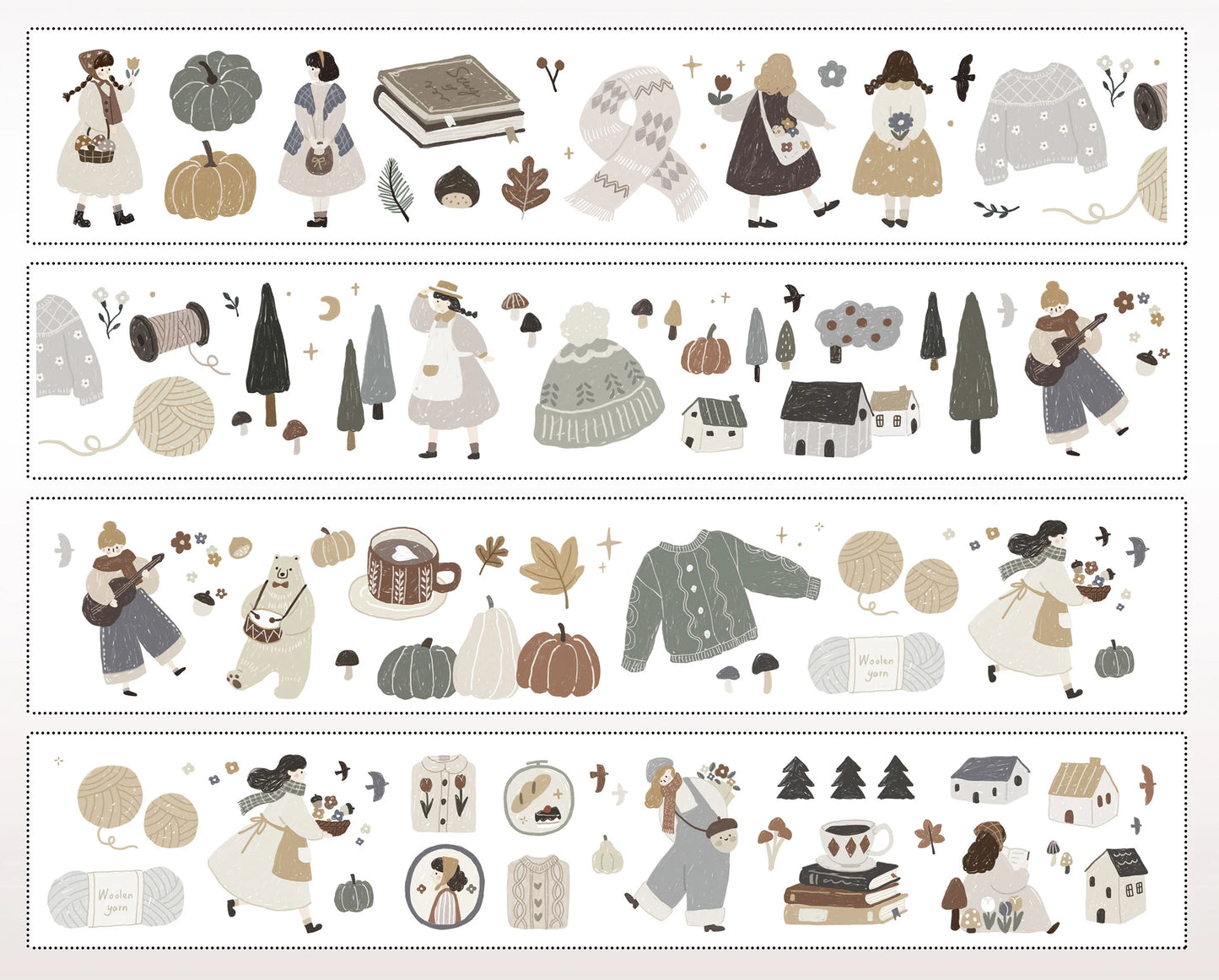 Yier Studio Winter Blessing Washi/PET Tape