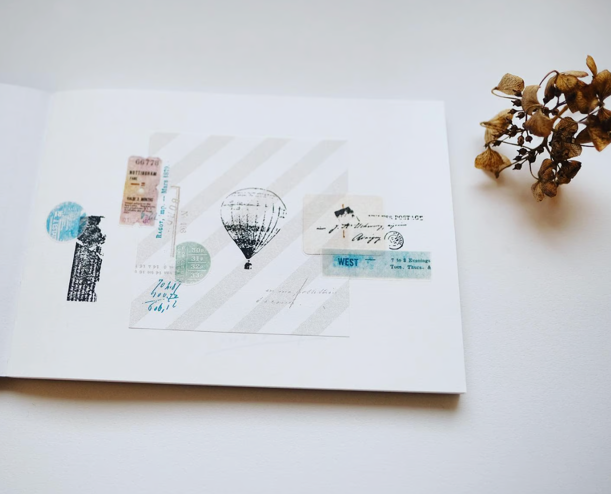 YOHAKU Rubber Stamp - Journal (S-076)