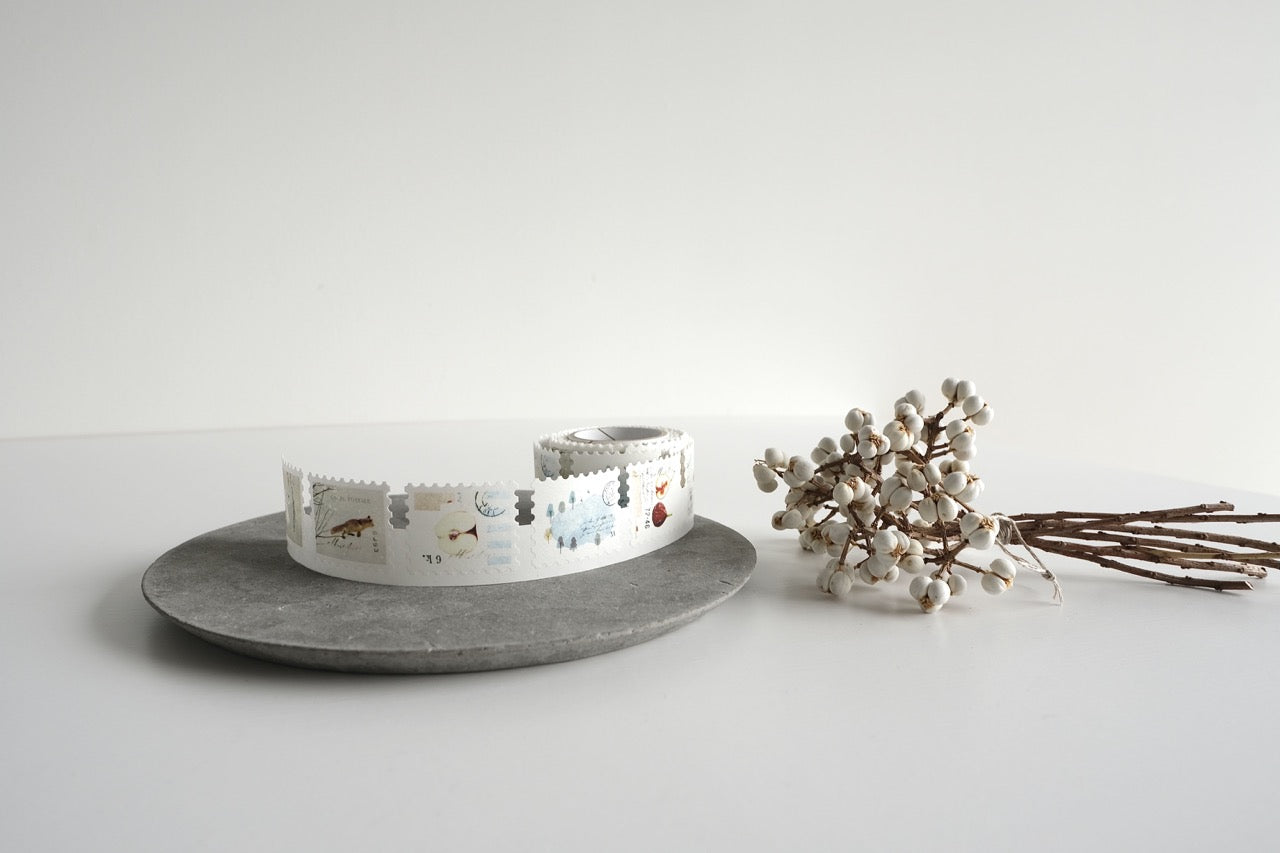 Yohaku Sticker Roll - Snow Play (FR-001)