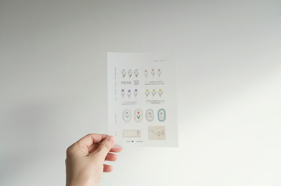 YOHAKU Clear Sticker Roll - Garden (P-009)