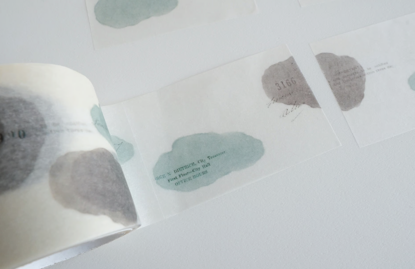 YOHAKU Tracing Roll Sticky Notes - The Sky When Traveling (R-011)