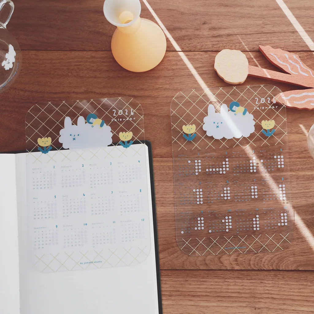 Yohand Studio 2026 Calendar Plastic Sheet
