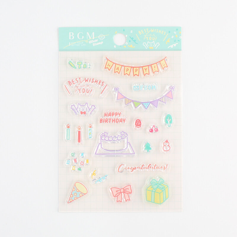 Happy Birthday Stamp Sheet Silicone Stamps Clear Stamp Sheet -  Finland