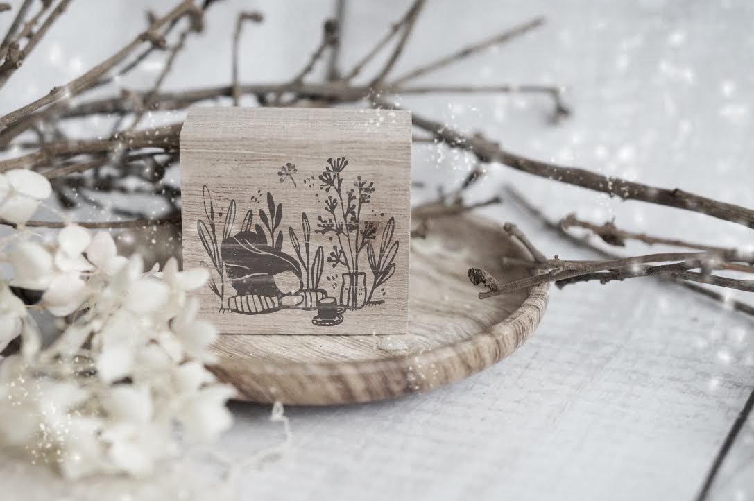 Black Milk Project Monochrome Girls Series Rubber Stamp - Relax