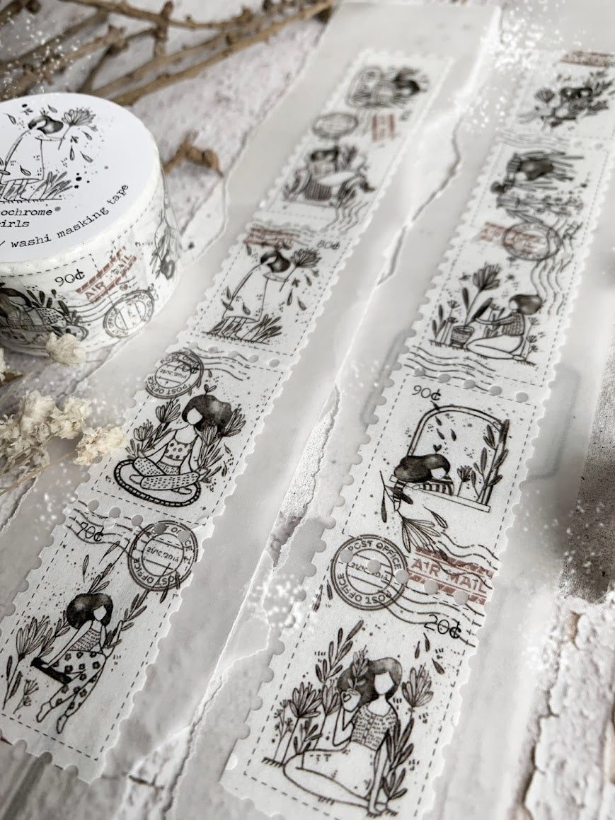 Black Milk Project Monochrome Girls Washi Tape, 25mm
