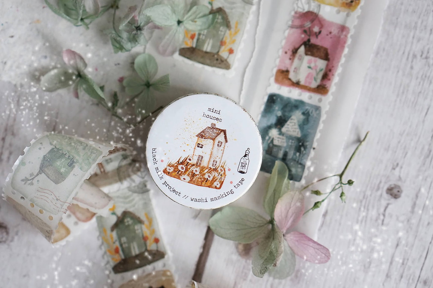 Black Milk Project Mini Houses Washi Tape, 25mm