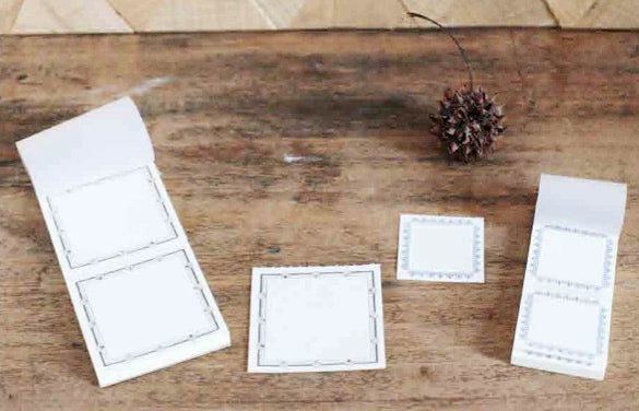 Classiky Letterpress Vintage-style Label Book / Label Cards, multiple colors and sizes