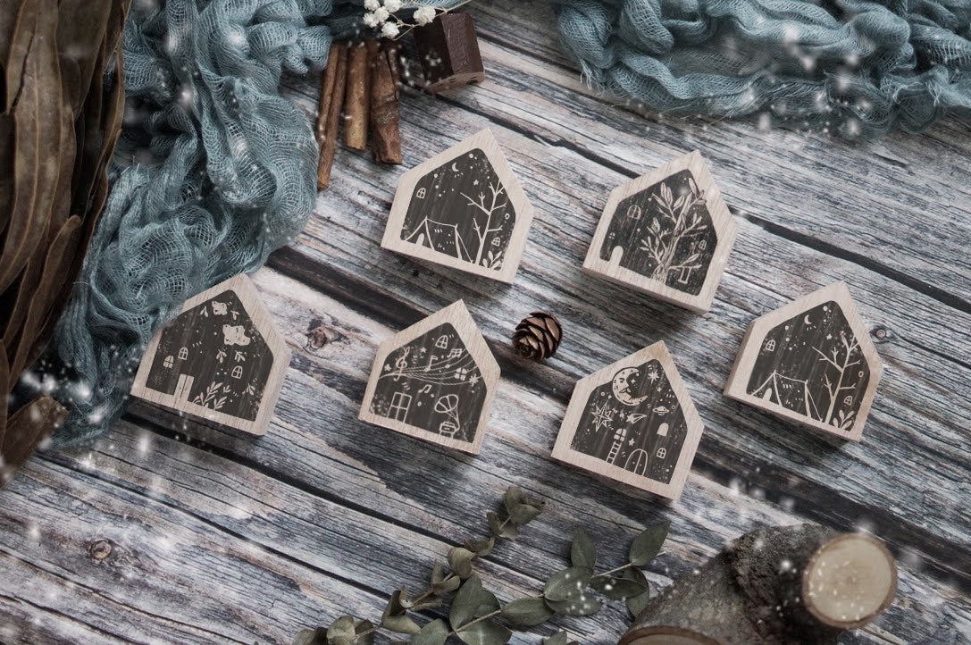 Black Milk Project Home Series Rubber Stamp- Night Camp