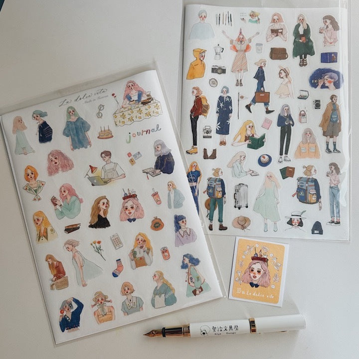 La Dolce Vita Die-cut Washi Sticker - Beautiful Existence