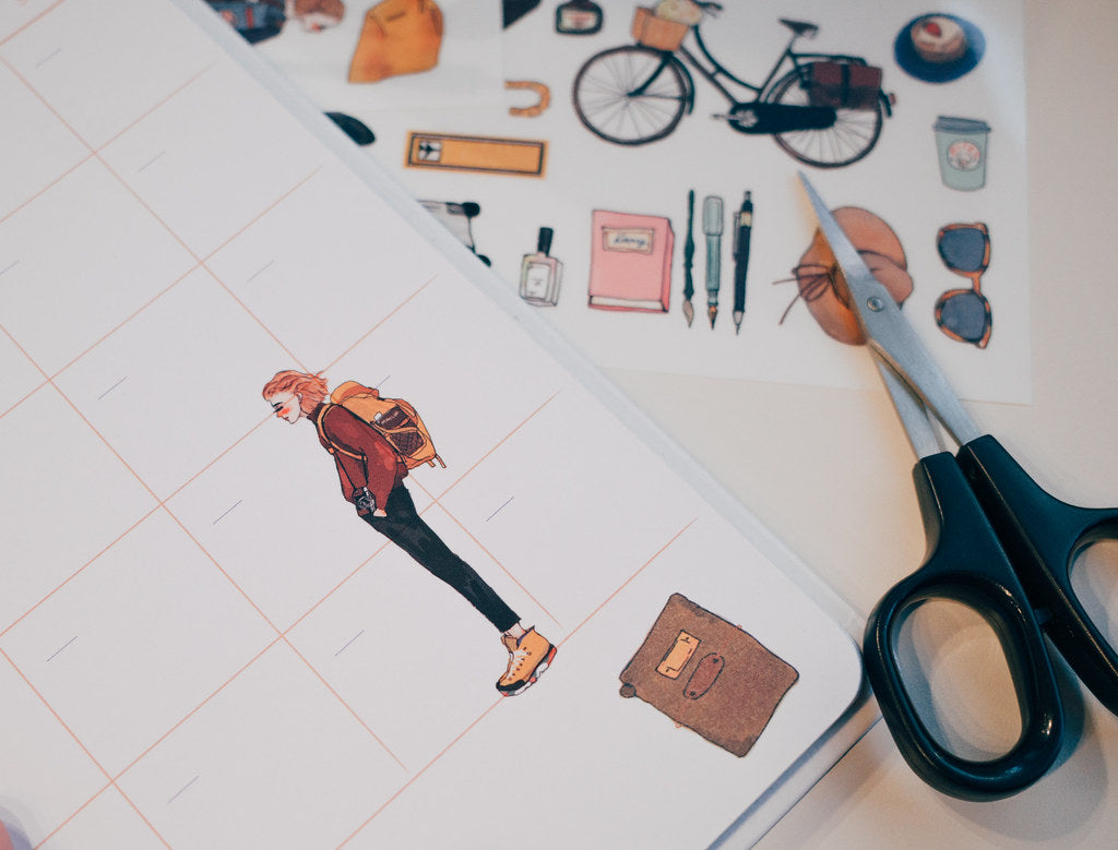 La Dolce Vita Print-On Stickers - Bon Voyage, 2 designs/packet