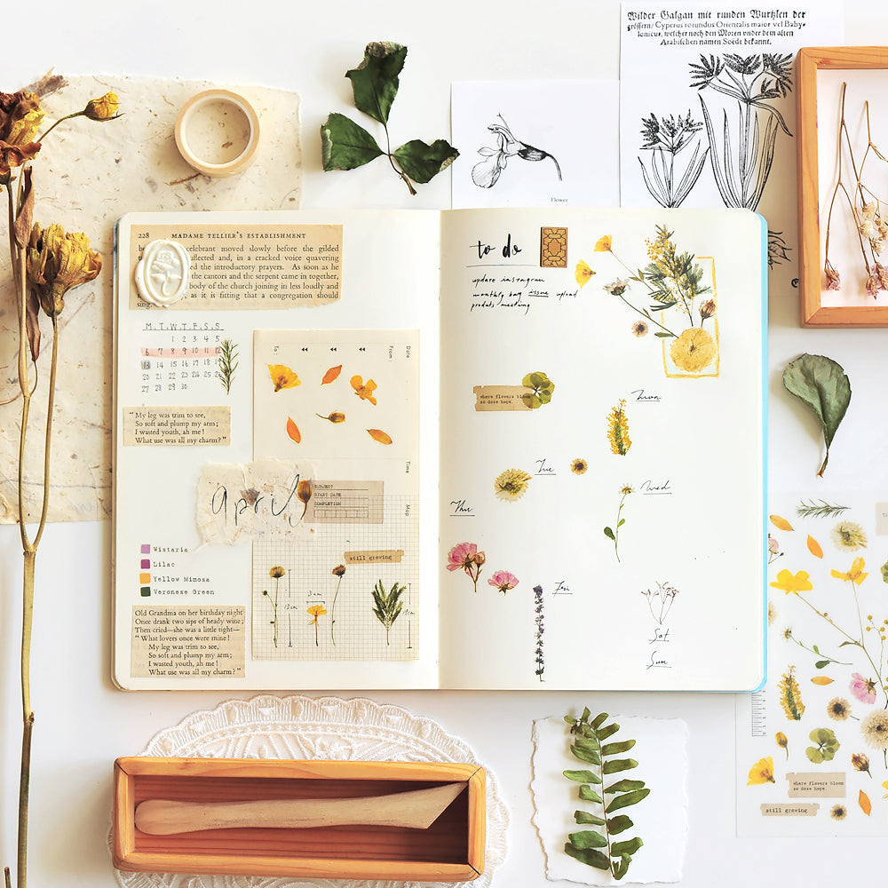 MU Print-On Stickers No.103: Spring Flowers, 2 designs/packet