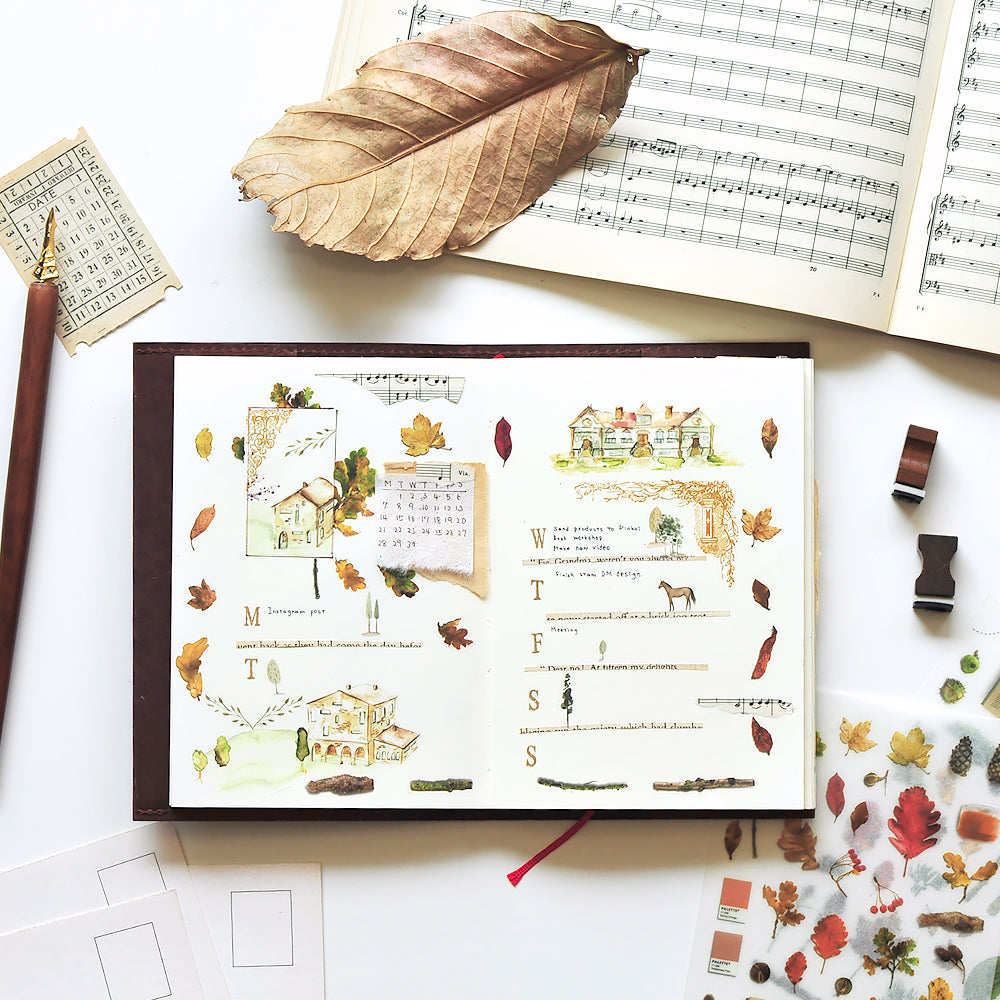 MU Print-On Stickers No.139: Fall Colors, 2 designs/packet