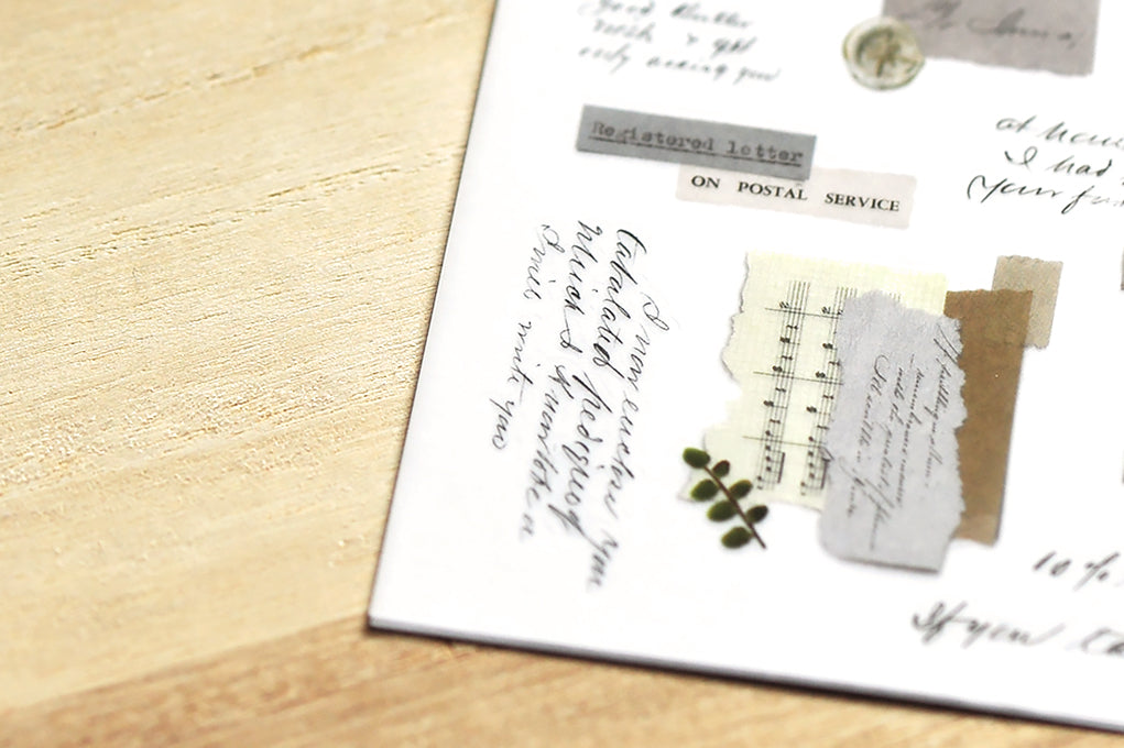 MU Print-On Stickers No.161: Writing Memory, 2 designs/packet