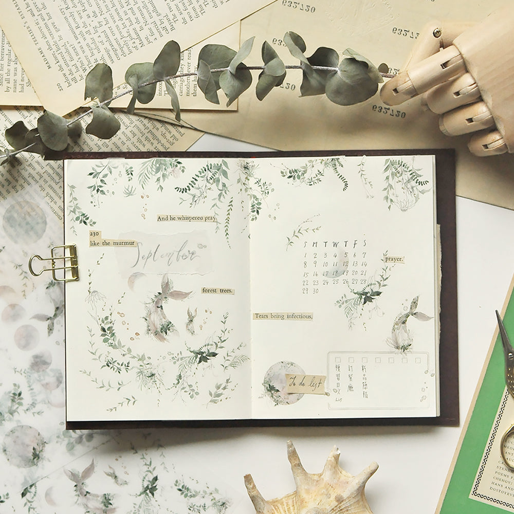 MU Print-On Stickers No.90: Full Moon Night, 2 designs/packet