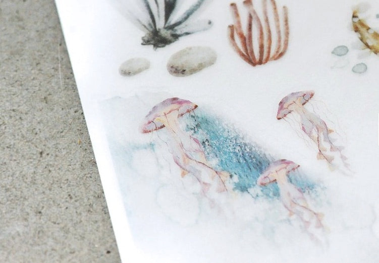 MU Print-On Stickers No.98: Deep Sea World, 2 designs/packet