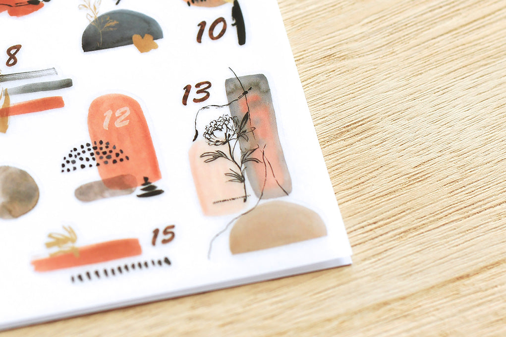 MU Print-On Stickers No.166: Imaginary Days, 2 designs/packet