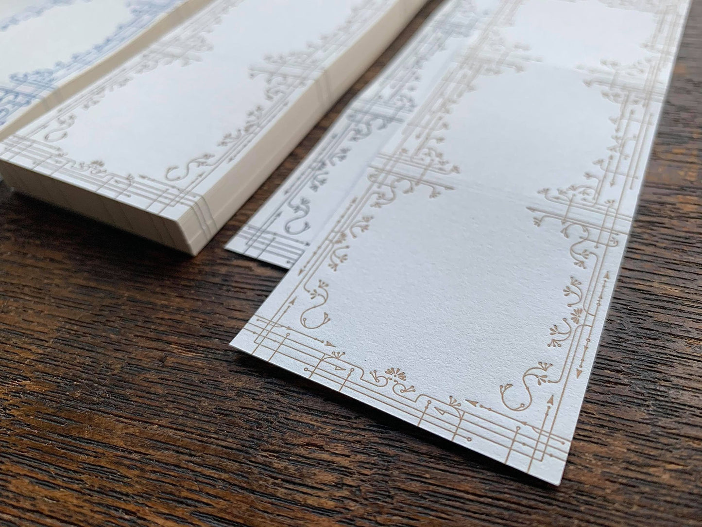 OEDA letterpress Classic Two-color 3 Patterns Label Book, 2 Colors