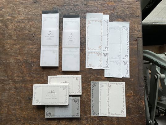 OEDA letterpress Nobel Label Book, 2 Colors