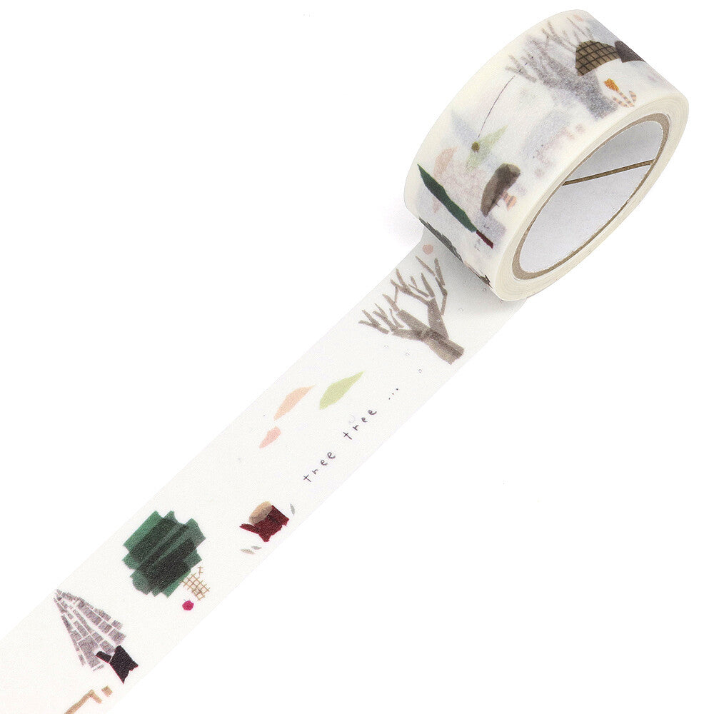 Miki Tamura x Saien Washi Art Washi Tape - Tree Tree