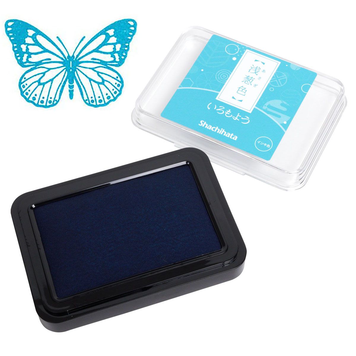 Shachihata Japanese Traditional Inkpads, Asagi, 1 PC