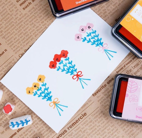 Shachihata Japanese Traditional Inkpads, Yamabuki, 1 PC