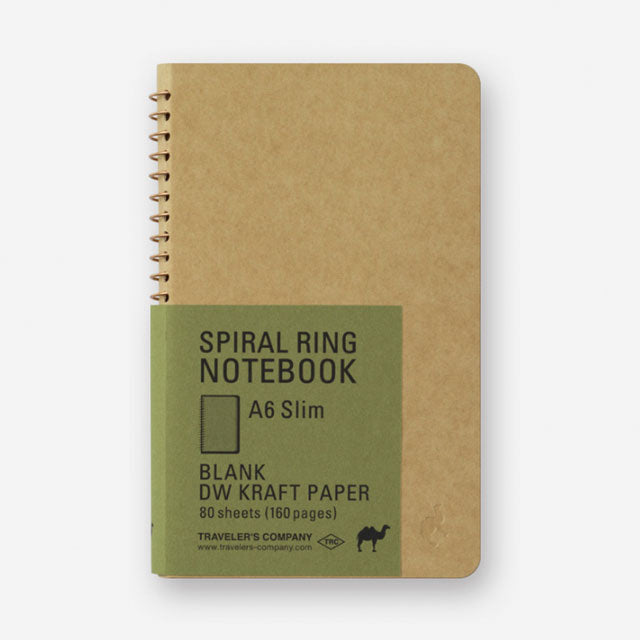 Carnet à spirales A6 Slim - Spiral Ring Notebook - Traveler's Company