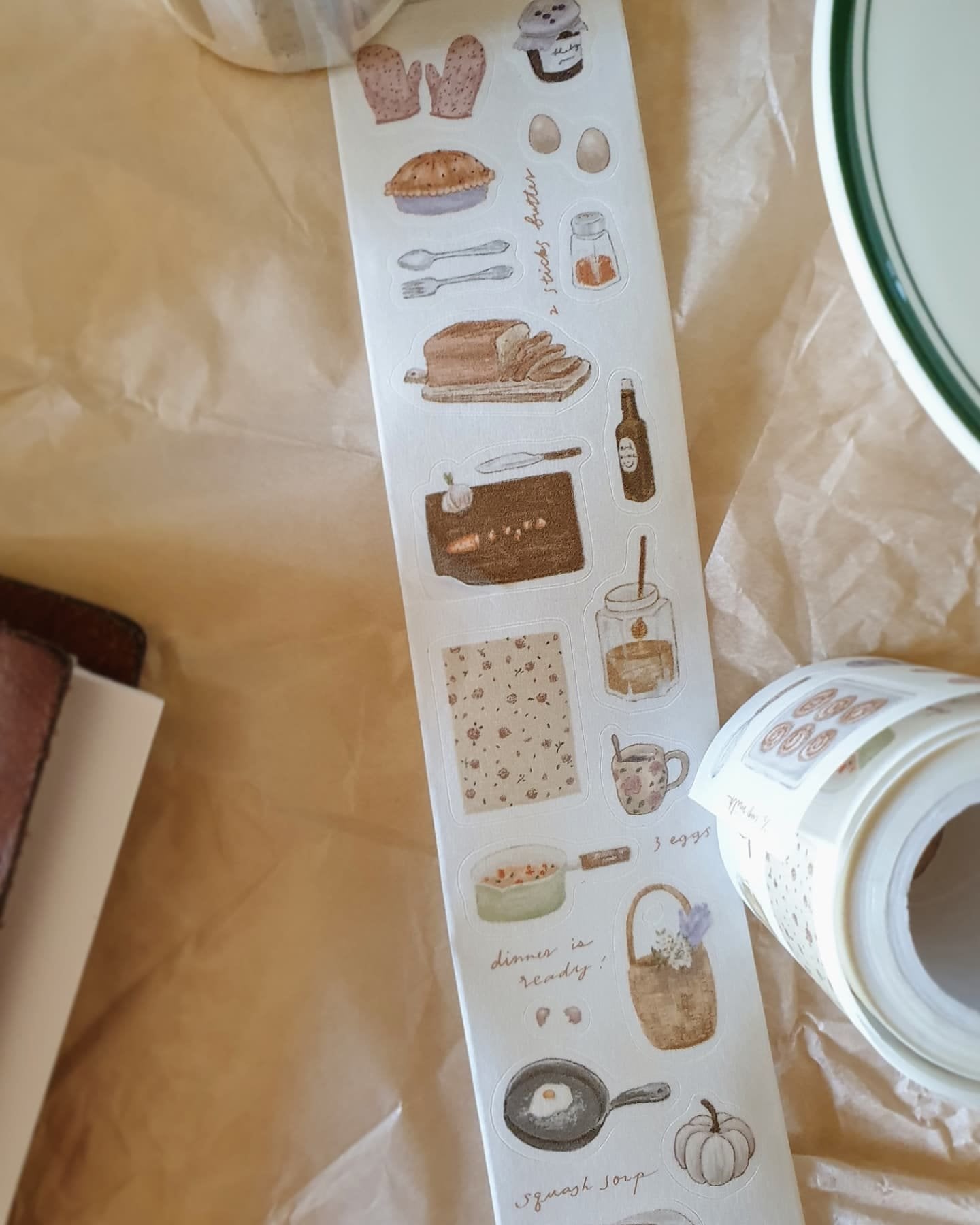 Yeon Charm Die-cut Style Washi Tape - Grandma's Kitchen