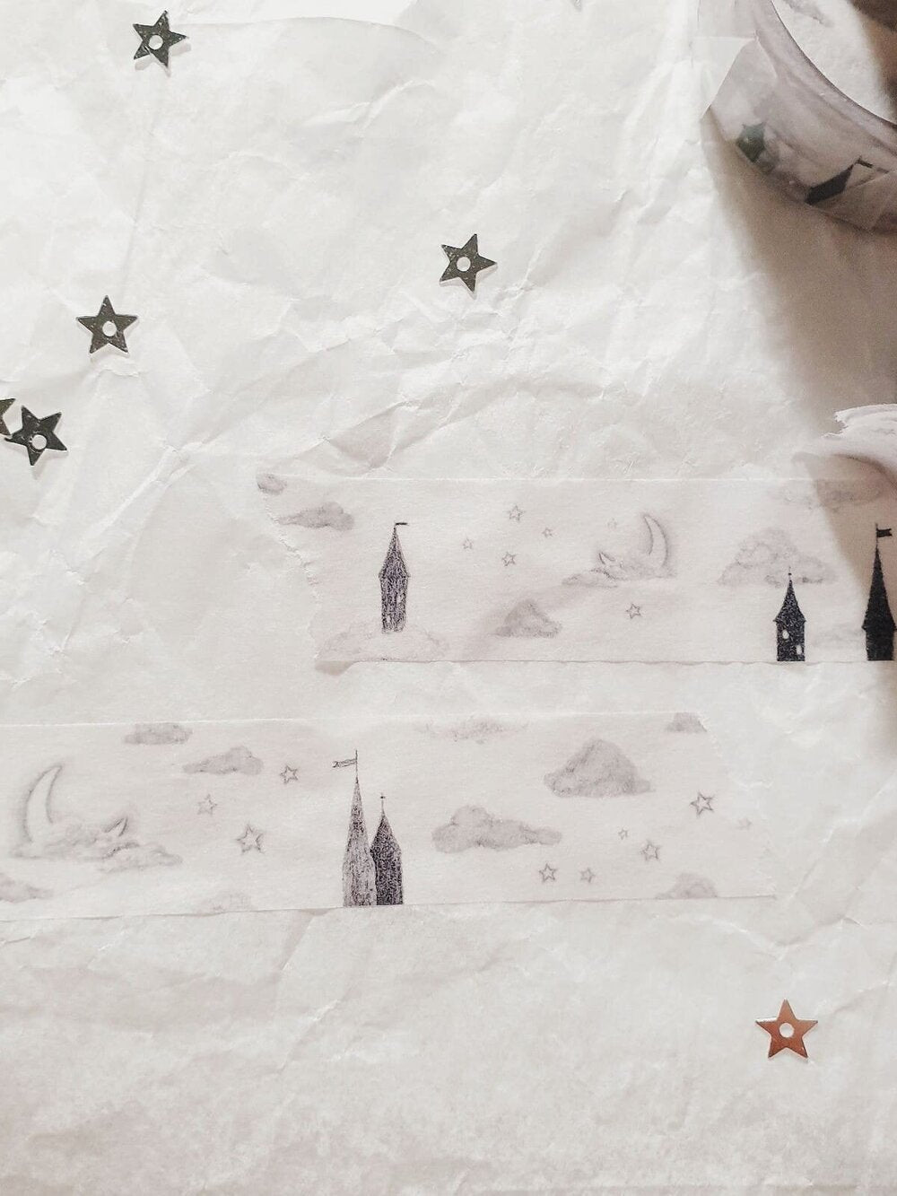 Yeon Charm Watercolor Style Washi Tape - Sky, 17mm