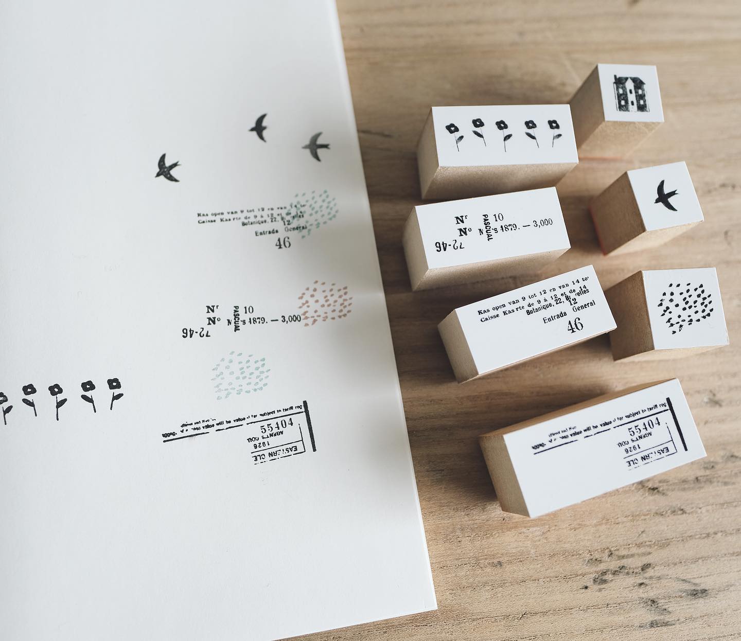 YOHAKU Rubber Stamp - Tempo (S-034)