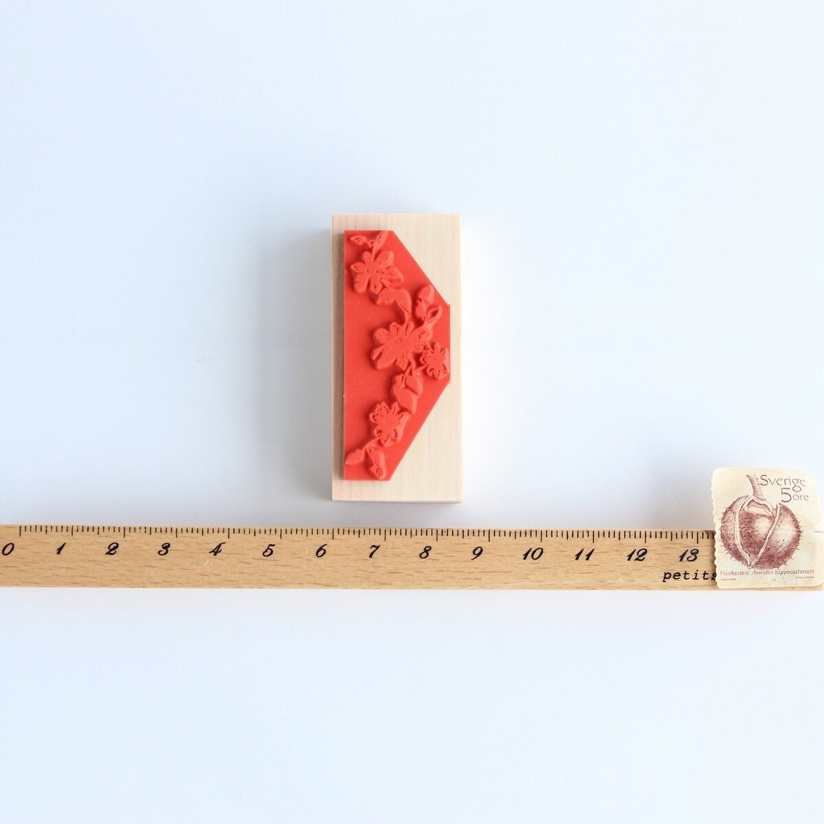 always smile... Clematis Rubber Stamp