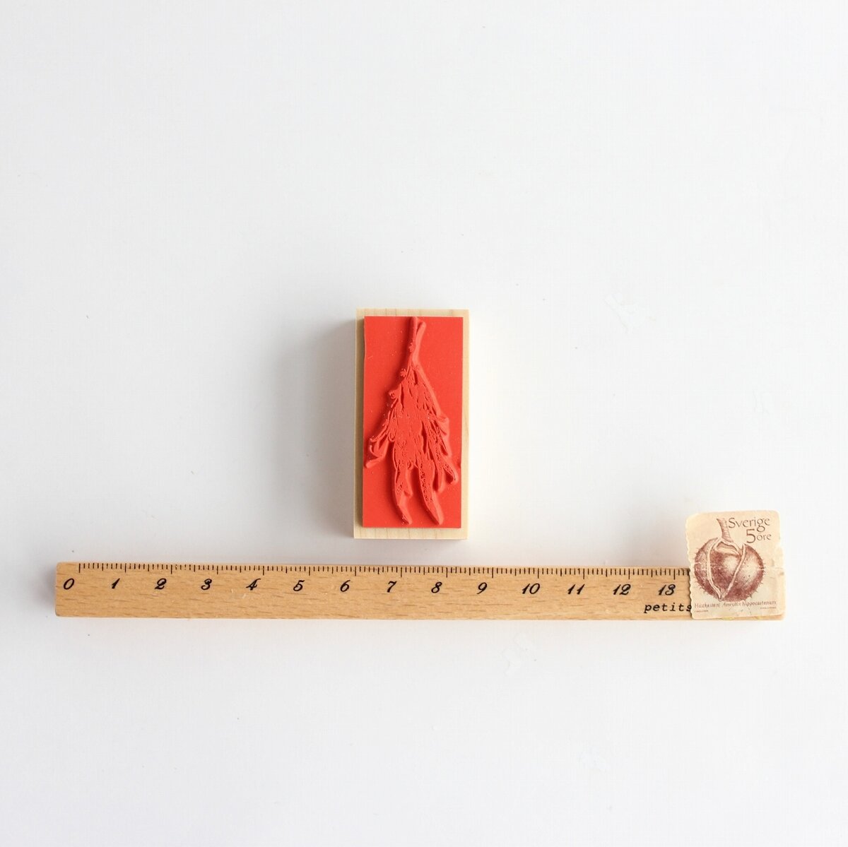 always smile... Eucalyptus Swag Rubber Stamp