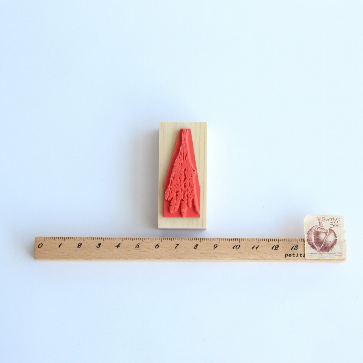 always smile... Larkspur (Delphinium) Rubber Stamp